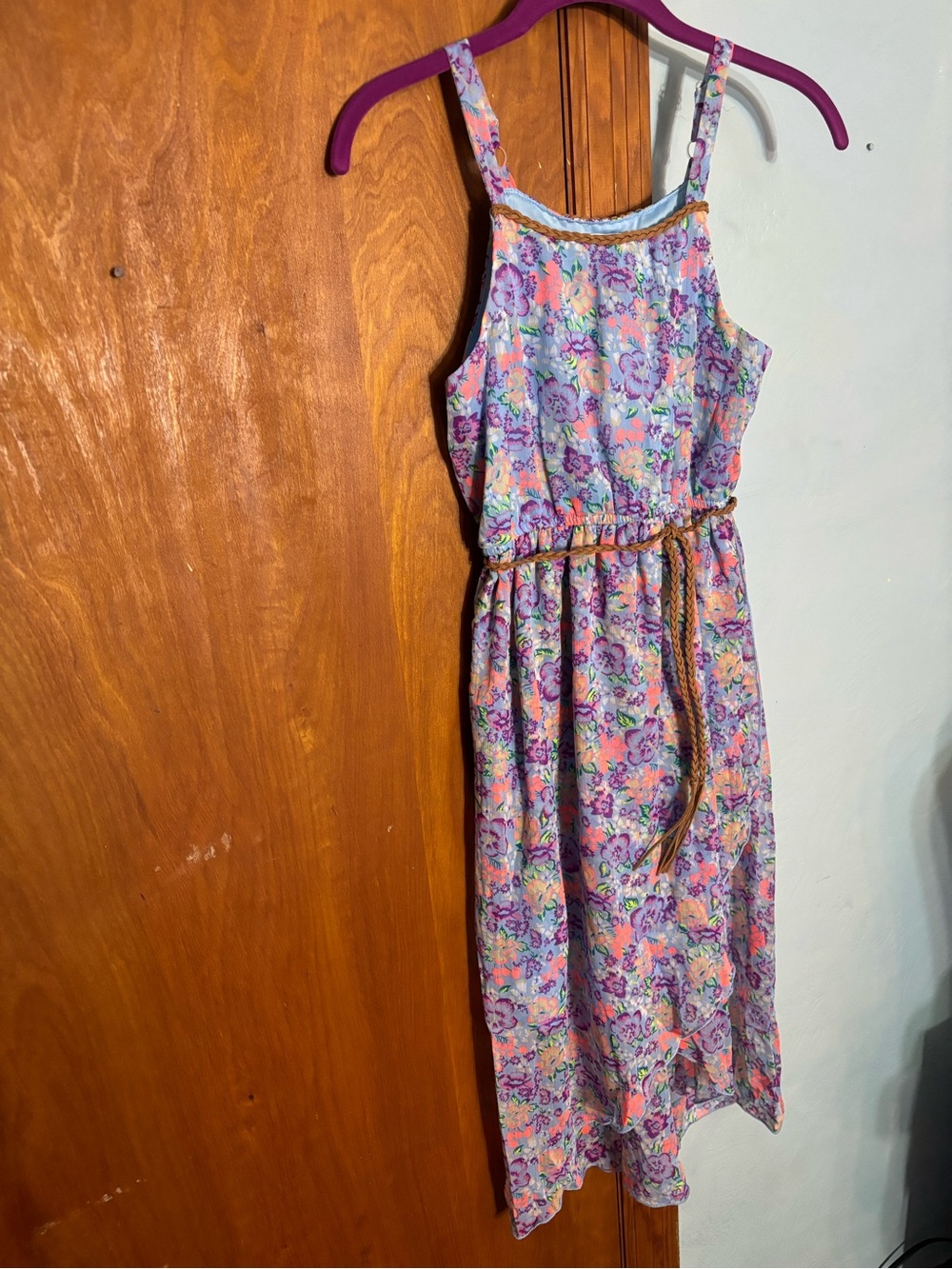 Disney D-Signed Girls Floral Dress Size Medium 10/12 Tangled
